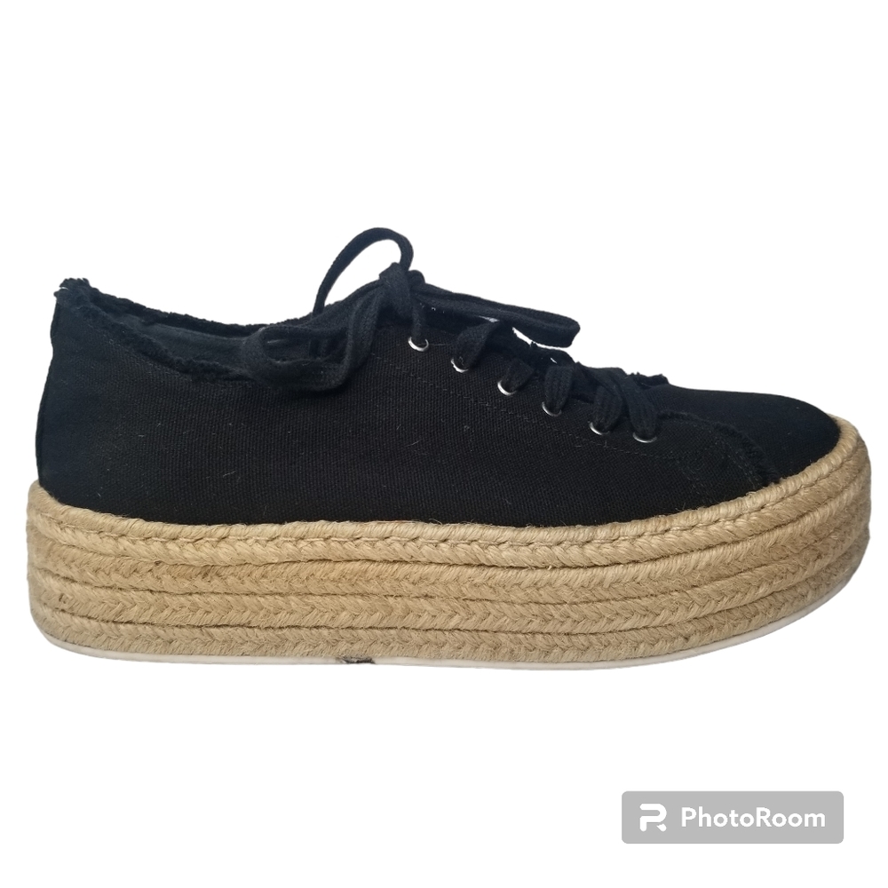 SCHUTZ Luana Espadrille Platform Tie Sneakers